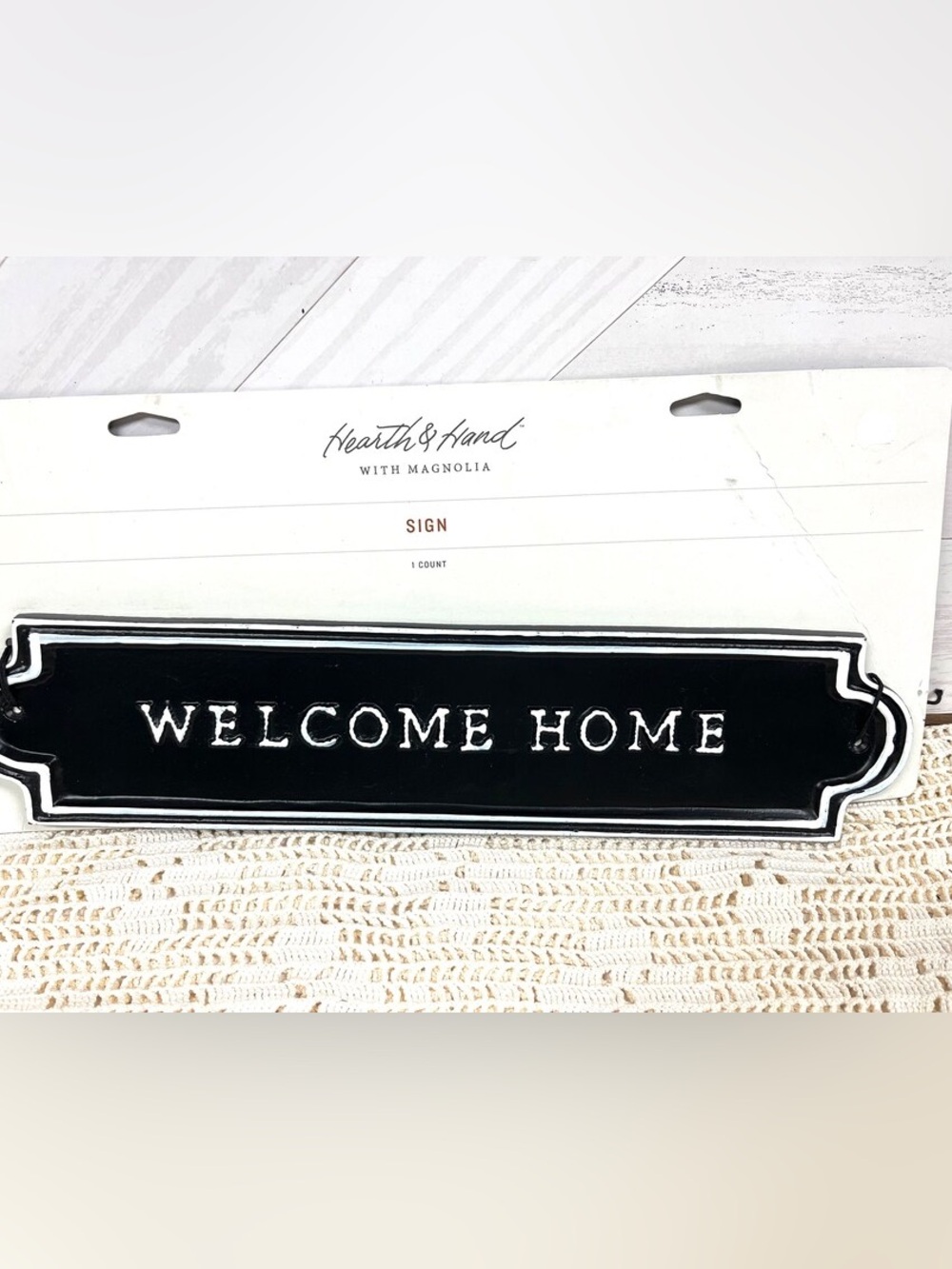 Hearth and Hand Welcome Home Sign
